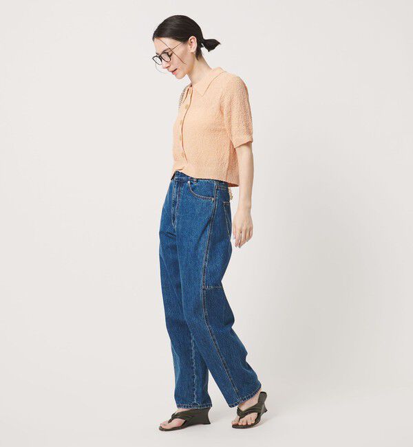 BEAUTY&YOUTH UNITED ARROWS「ノットヤーンニット ハーフスリーブ シャツ カーディガン ウォッシャブル」|カーディガン|