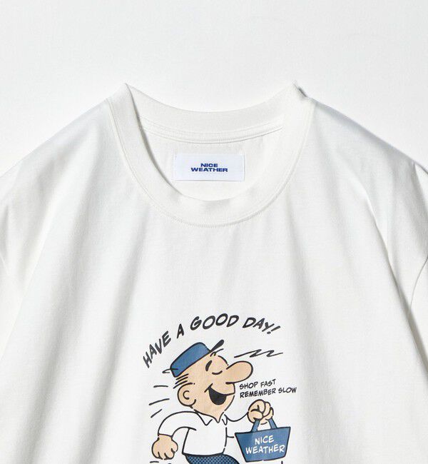 NICE WEATHER「＜NICE WEATHER＞アイコニックプリント Tシャツ」|Tシャツ・カットソー|