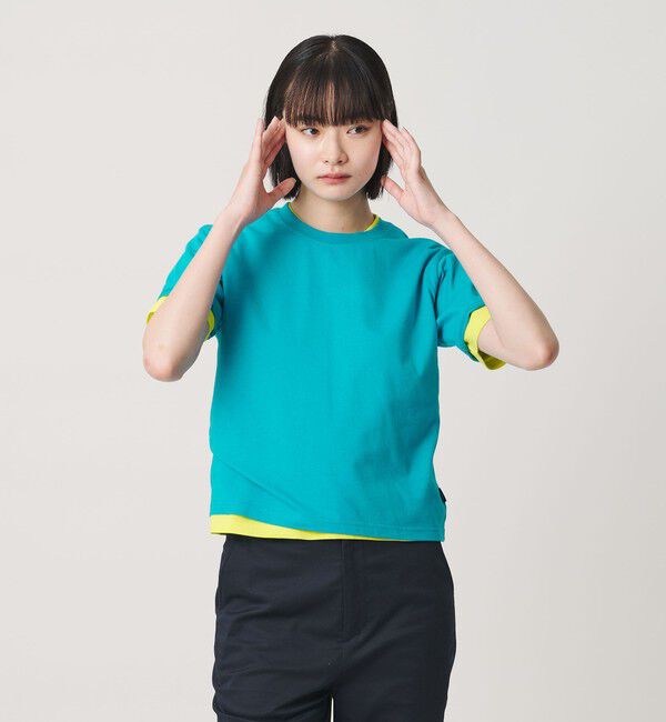 NICE WEATHER「＜NICE WEATHER＞ソリッド ショートスリーブ Tシャツ」|Tシャツ・カットソー|TURQUOISE