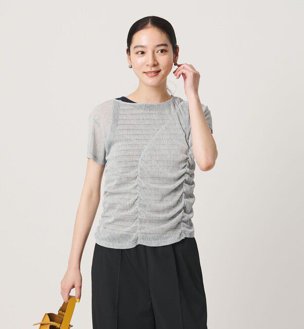 BEAUTY&YOUTH UNITED ARROWS「シャーリング メッシュ Tシャツ」|Tシャツ・カットソー|