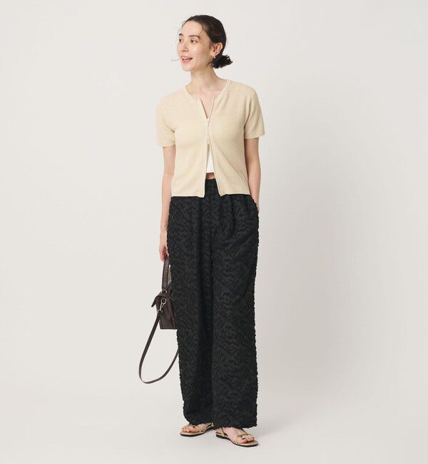 BEAUTY&YOUTH UNITED ARROWS「コットン ジップ クルーネック カーディガン ウォッシャブル」|カーディガン|