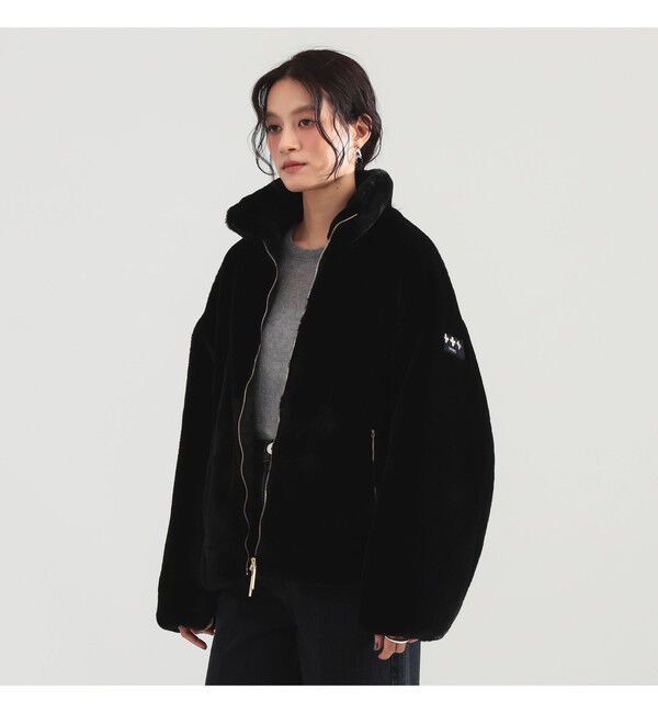 Demi-Luxe BEAMS 「TATRAS / BARBRA ボア ブルゾン」|ブルゾン・スタジャン|BLACK