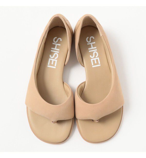 Demi-Luxe BEAMS 「SHISEI / ヌバックレザー トング サンダル」|サンダル|