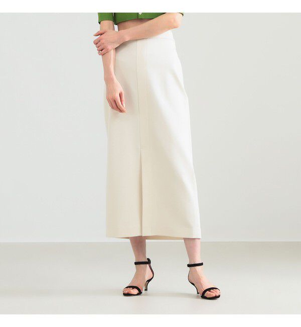 Demi-Luxe BEAMS 「ポンチ フロントスリット スカート」|スカート|OFF_WHITE