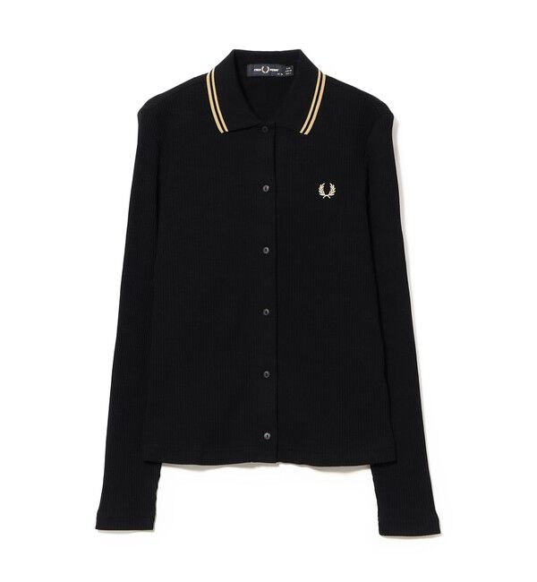 Ray BEAMS 「FRED PERRY / ボタン スルー リブ ポロシャツ」|ポロシャツ|BLACK