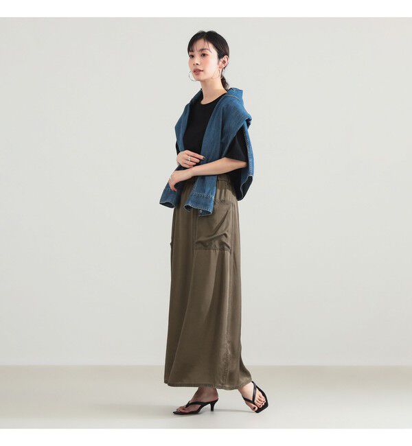 Demi-Luxe BEAMS 「ピグメント ダイ スカート」|スカート|