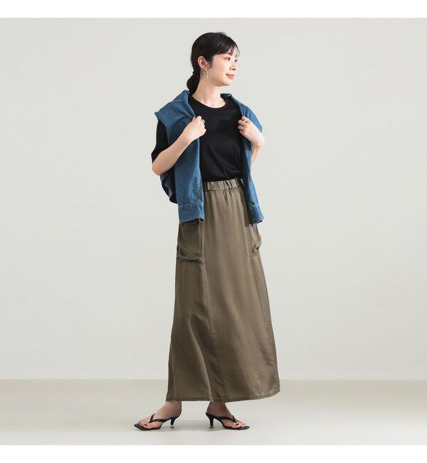 Demi-Luxe BEAMS 「ピグメント ダイ スカート」|スカート|