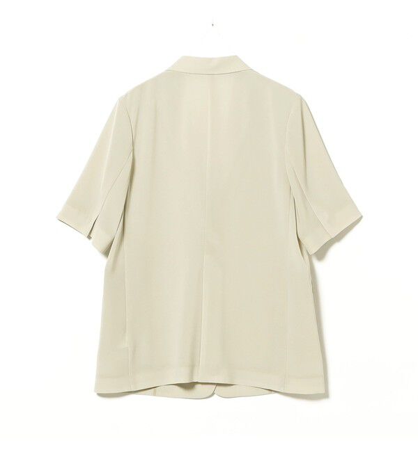 Demi-Luxe BEAMS 「シアー ハーフスリーブ ジャケット」|ダッフルコート|