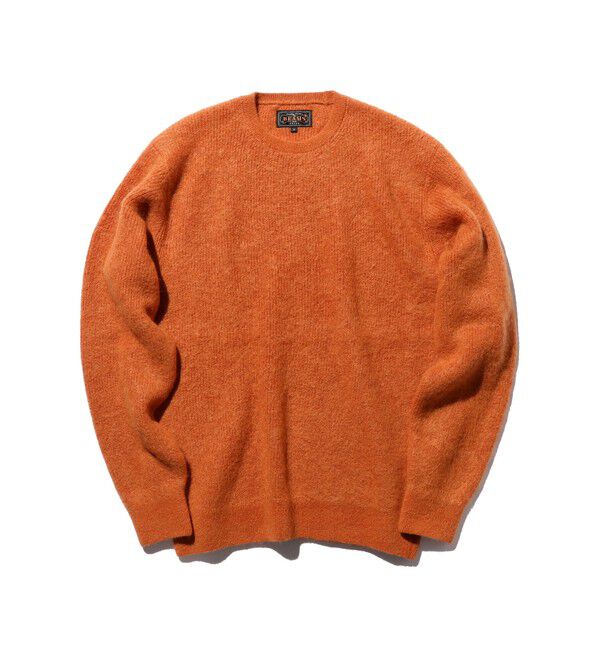 BEAMS PLUS「7ゲージ ガーター ステッチ クルーネック」|ニット・セーター|ORANGE