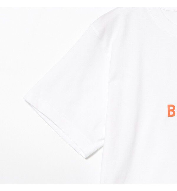BEAMS「BEAMS｜BEAMS ロゴ Tシャツ ①｜ 半袖 Tシャツ｜ロゴT プリント｜ベーシックフィット」|Tシャツ・カットソー|
