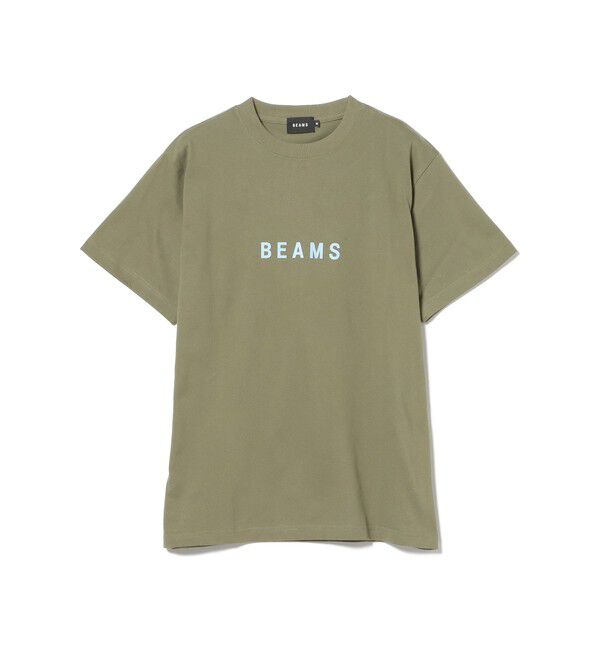 BEAMS「BEAMS｜BEAMS ロゴ Tシャツ ①｜ 半袖 Tシャツ｜ロゴT プリント｜ベーシックフィット」|Tシャツ・カットソー|OLIVE