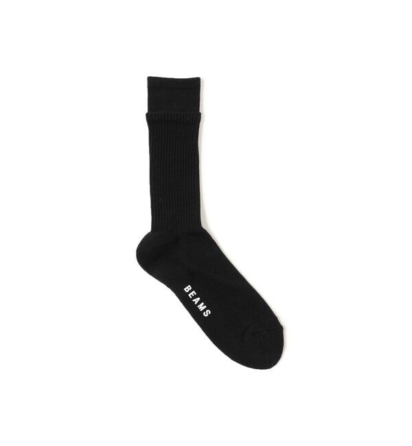BEAMS「フェイク レイヤード ソックス」|ソックス|BLACK