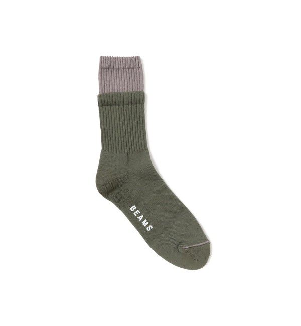 BEAMS「フェイク レイヤード ソックス」|ソックス|OLIVE