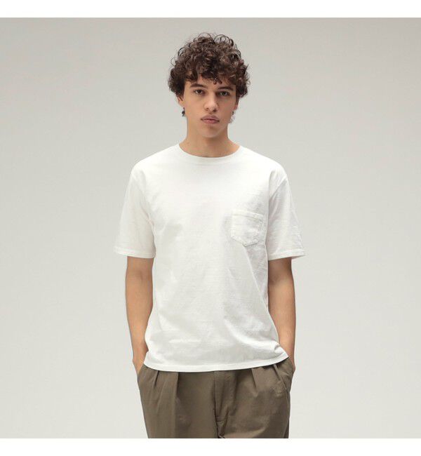 BEAMS PLUS「BEAMS PLUS｜【別注】REMI RELIEF / Pocket T-shirt｜ポケットT｜オーガニックコットン｜ヴィンテージ加工 」|Tシャツ・カットソー|