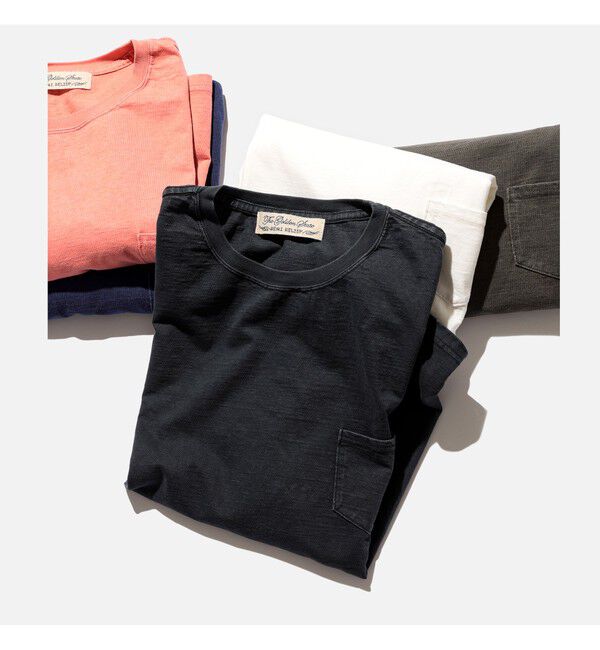 BEAMS PLUS「BEAMS PLUS｜【別注】REMI RELIEF / Pocket T-shirt｜ポケットT｜オーガニックコットン｜ヴィンテージ加工 」|Tシャツ・カットソー|