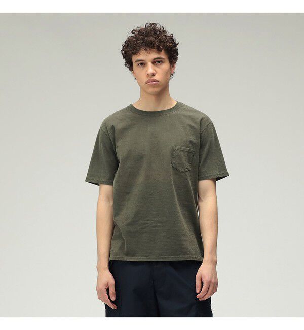 BEAMS PLUS「BEAMS PLUS｜【別注】REMI RELIEF / Pocket T-shirt｜ポケットT｜オーガニックコットン｜ヴィンテージ加工 」|Tシャツ・カットソー|