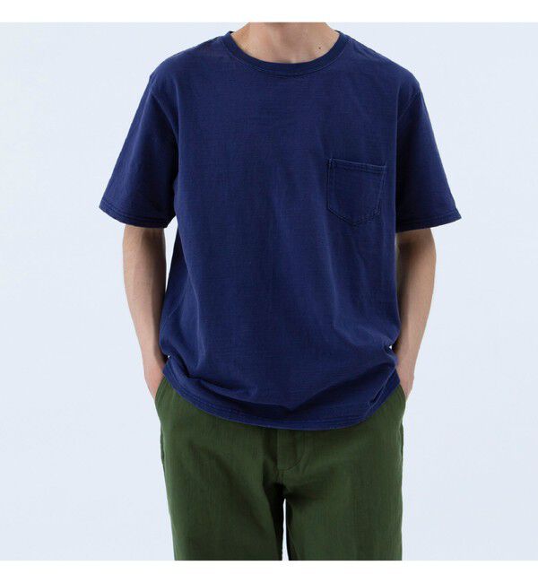BEAMS PLUS「BEAMS PLUS｜【別注】REMI RELIEF / Pocket T-shirt｜ポケットT｜オーガニックコットン｜ヴィンテージ加工 」|Tシャツ・カットソー|
