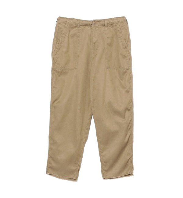 BEAMS「カットオフ ベイカーパンツ 【リラックスフィット】」|チノ|BEIGE