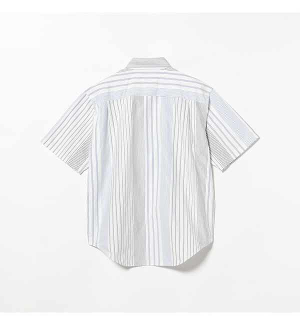 BEAMS「オックスフォード ボタンダウンシャツ 5分丈【ワイドフィット】」|シャツ・ブラウス|