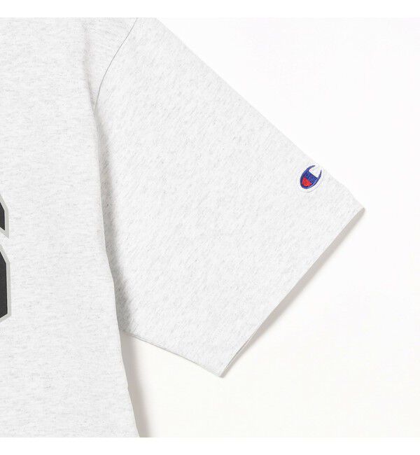 BEAMS「BEAMS｜【別注】Champion / BEAMS Logo T-shirt｜ Tシャツ｜サステナブル アメリカ綿100%」|Tシャツ・カットソー|