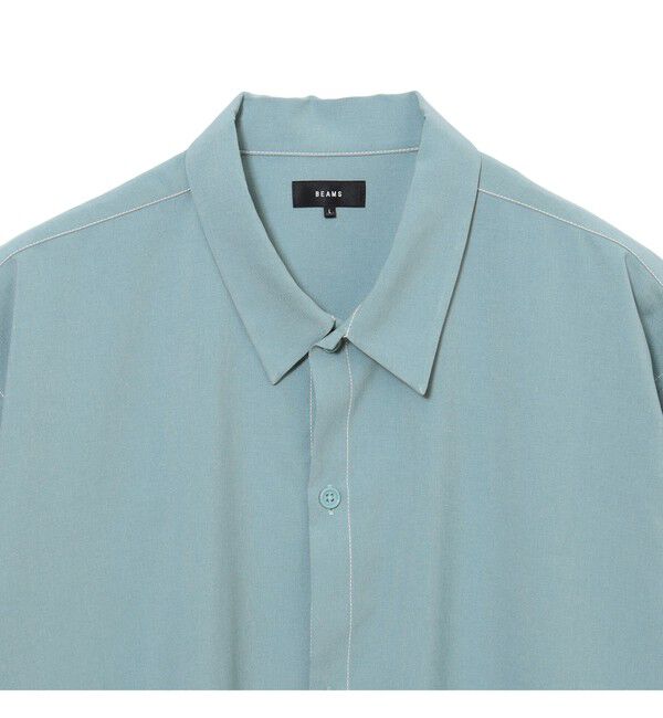 BEAMS「ダブル ポケット ステッチ シャツ 【ワイドフィット】」|シャツ・ブラウス|