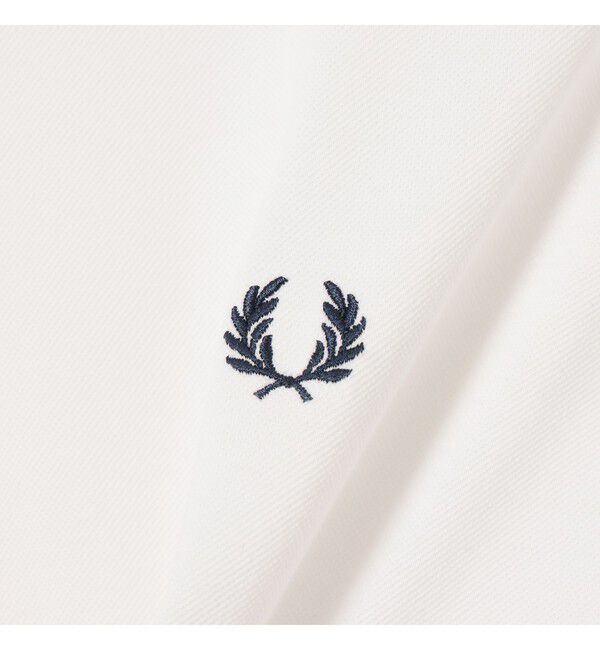 BEAMS「BEAMS｜【別注】FRED PERRY / Oversized Tipped Pique T-shirt｜Tシャツ｜半袖 鹿の子素材」|Tシャツ・カットソー|