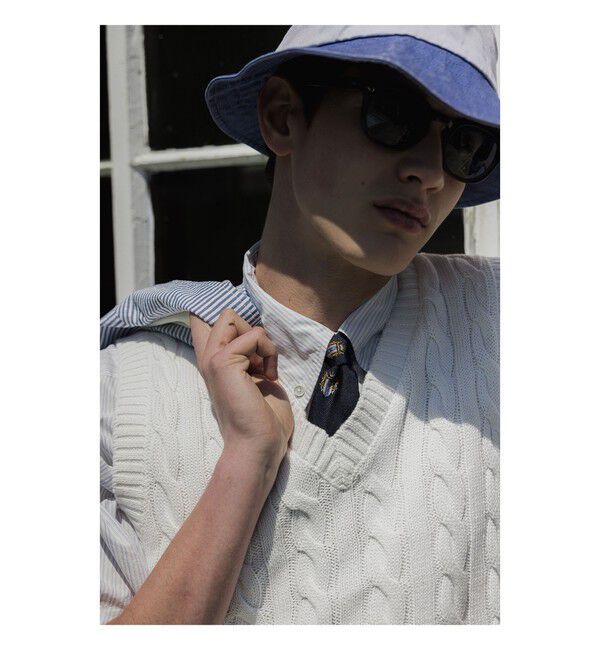 BEAMS PLUS「V-Neck Vest Cable」|ニット・セーター|
