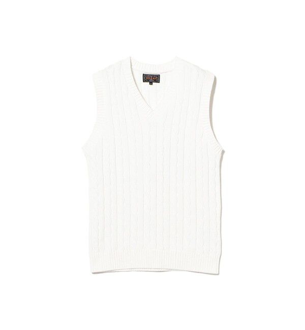 BEAMS PLUS「V-Neck Vest Cable」|ニット・セーター|