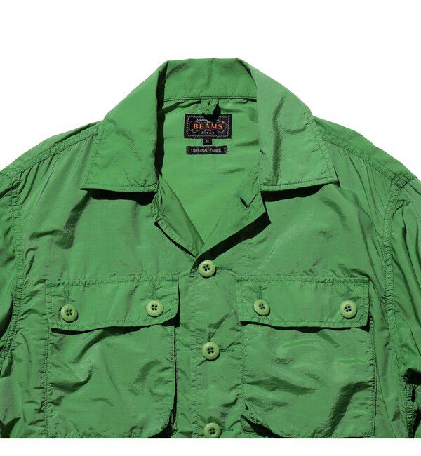 BEAMS PLUS「MIL SHT-JAC NYCO Rip stop Pigment Dye」|ブルゾン・スタジャン|