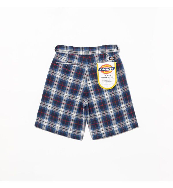 BEAMS「【別注】Dickies / チェック ショーツ」|その他|BLUE