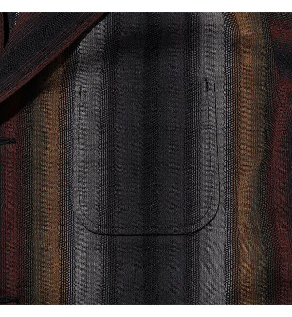 BEAMS PLUS「4B Cuffs Jacket Ombre Stripe」|テーラードジャケット|