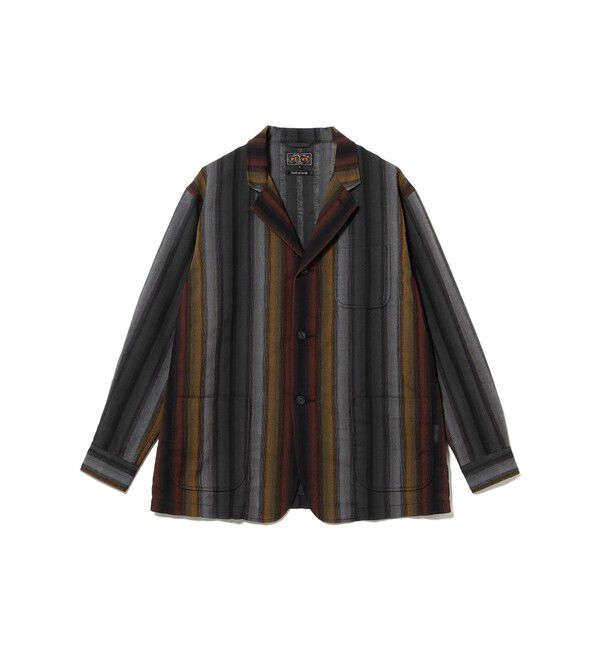 BEAMS PLUS「4B Cuffs Jacket Ombre Stripe」|テーラードジャケット|