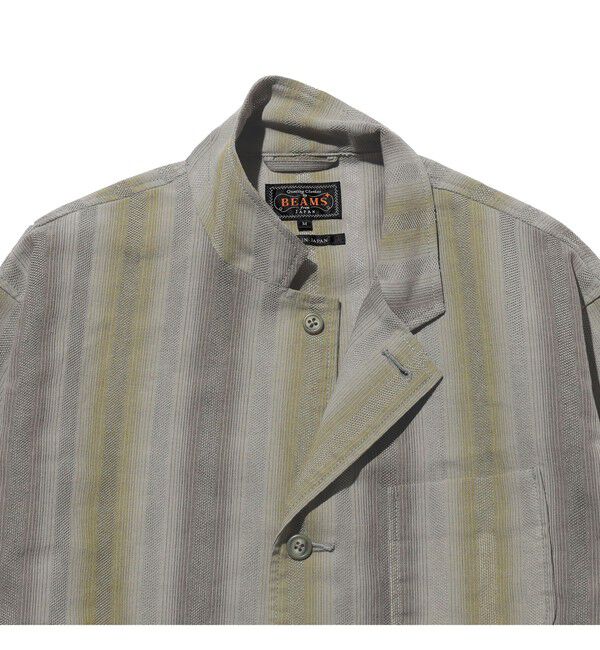 BEAMS PLUS「4B Cuffs Jacket Ombre Stripe」|テーラードジャケット|