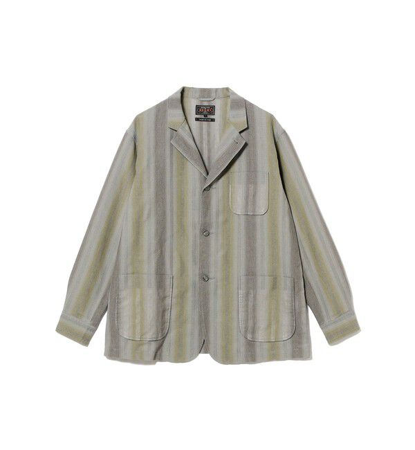 BEAMS PLUS「4B Cuffs Jacket Ombre Stripe」|テーラードジャケット|