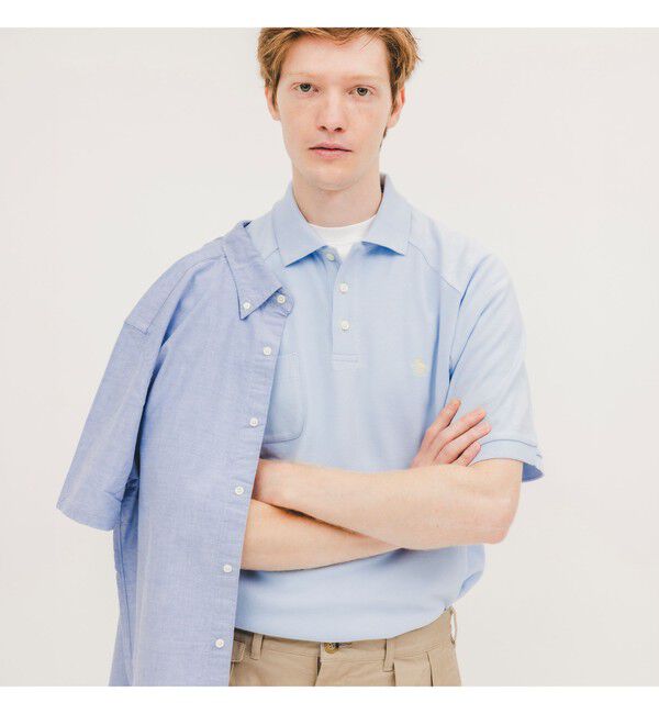 BEAMS PLUS「【別注】Munsingwear / Golf Polo Shirt」|ポロシャツ|Sky_Blue