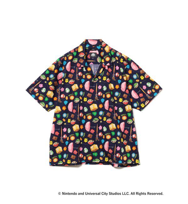 BEAMS「ザ・スーパーマリオギャラクシー・ムービー / ITEM SHIRT」|シャツ・ブラウス|NAVY