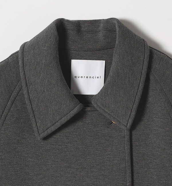 quaranciel「《一部追加予約》quaranciel:〈手洗い可能〉ダンボール ステンカラー ジャケット コート」|ステンカラーコート|