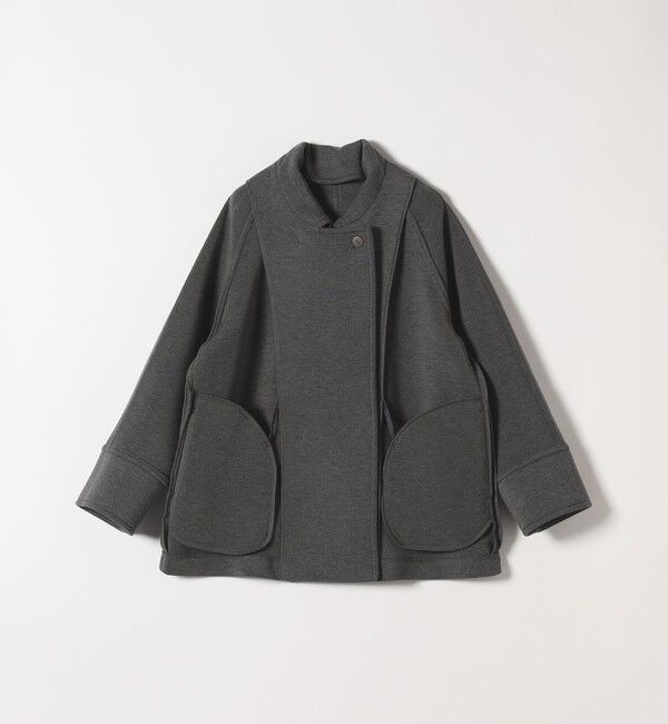 quaranciel「《一部追加予約》quaranciel:〈手洗い可能〉ダンボール ステンカラー ジャケット コート」|ステンカラーコート|
