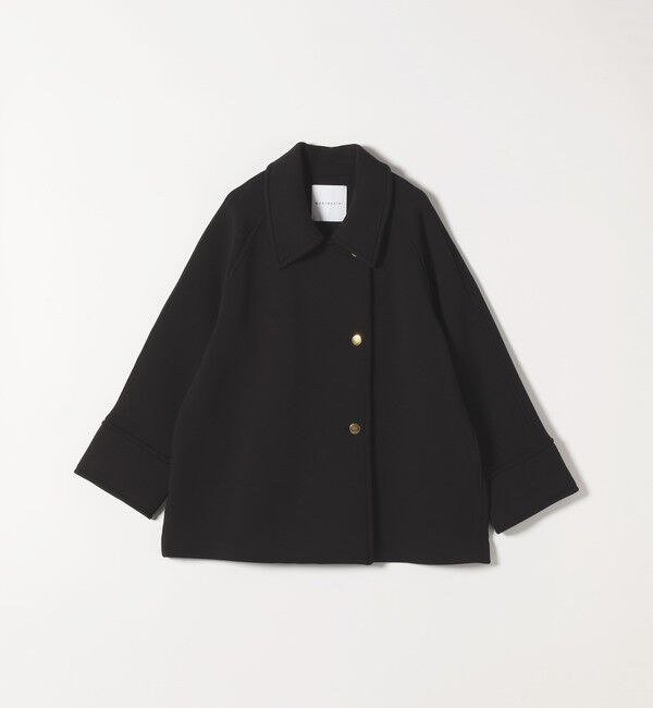 quaranciel「《一部追加予約》quaranciel:〈手洗い可能〉ダンボール ステンカラー ジャケット コート」|ステンカラーコート|