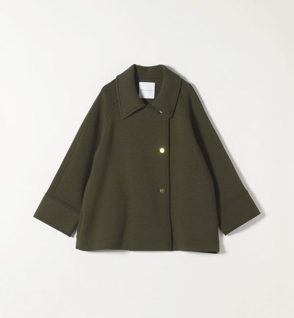 quaranciel「《一部追加予約》quaranciel:〈手洗い可能〉ダンボール ステンカラー ジャケット コート」|ステンカラーコート|