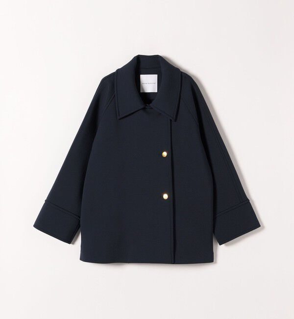 quaranciel「《一部追加予約》quaranciel:〈手洗い可能〉ダンボール ステンカラー ジャケット コート」|ステンカラーコート|