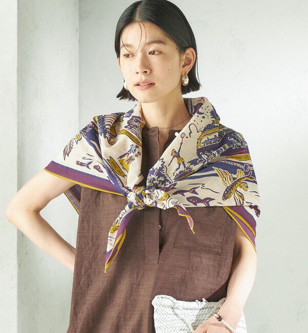 SHIPS for women「BINDU: スカーフ 100&times;100」|バンダナ・スカーフ|