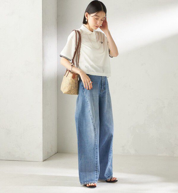 SHIPS for women「【SHIPS別注】BIT BLUE:バレル レック デニム パンツ」|デニム|