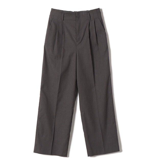 SHIPS for women「〈UVカット / 吸水速乾 / 手洗い可能〉綿麻混 オックス 2タック ストレート パンツ」|その他|