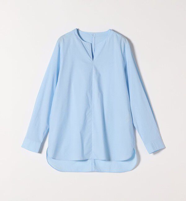 quaranciel「quaranciel:〈洗濯機可能〉タックカラー 2way キーネック シャツ ブラウス」|シャツ・ブラウス|