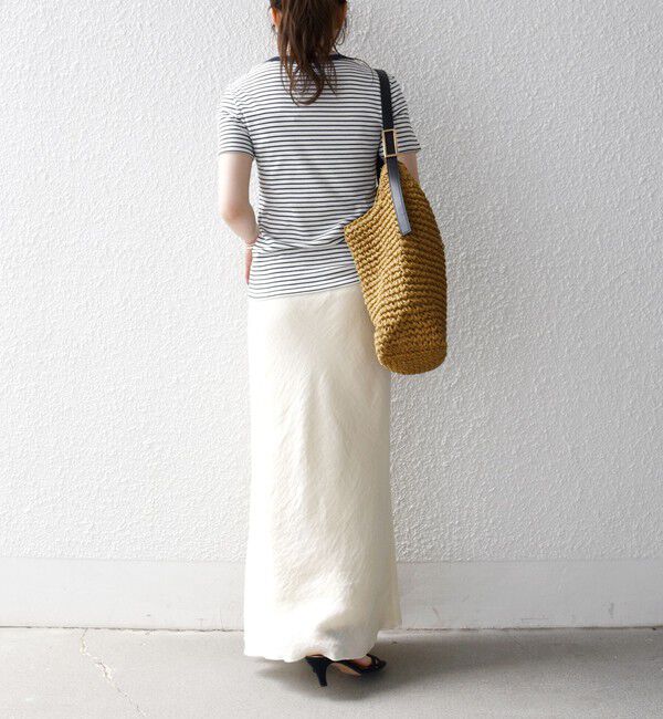 SHIPS any「【SHIPS any別注】PETIT BATEAU: ロゴ プリント コンパクト ボーダー TEE 26SS」|Tシャツ・カットソー|