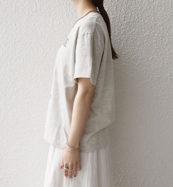 SHIPS any「TRICOMER:〈洗濯機可能〉フレンチ ロゴ プリント TEE」|Tシャツ・カットソー|