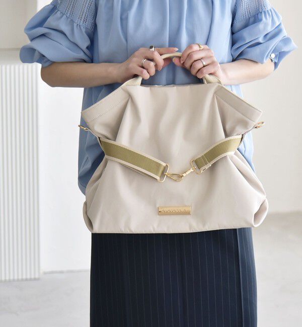 quaranciel「quaranciel: ラインベルト 2way ショルダー トート バッグ（A4対応）」|トートバッグ|