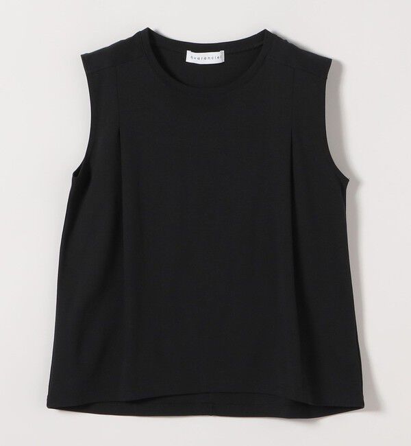 quaranciel「quaranciel:〈接触冷感/汗染み防止加工/洗濯機可能〉クルー ノースリーブ TEE」|Tシャツ・カットソー|