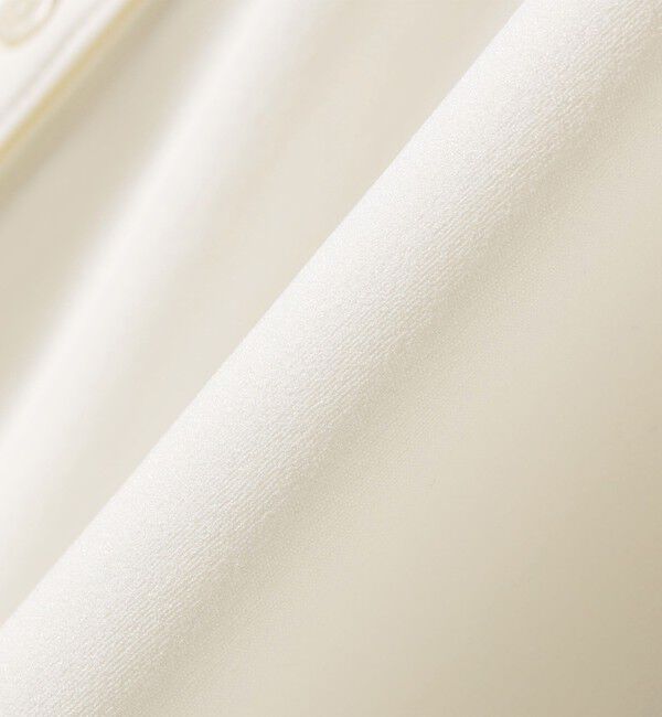 quaranciel「quaranciel:〈接触冷感/UVカット/吸水速乾/洗濯機可能〉スキッパー ギャザー シャツ カットソー」|シャツ・ブラウス|